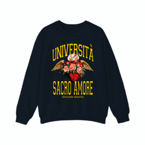 FELPA GIROCOLLO UNIVERSITA' NAVY