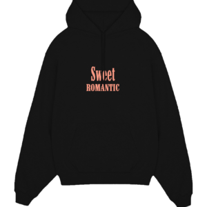 FELPA CAPPUCCIO BLACK "SWEET ROMANTIC"