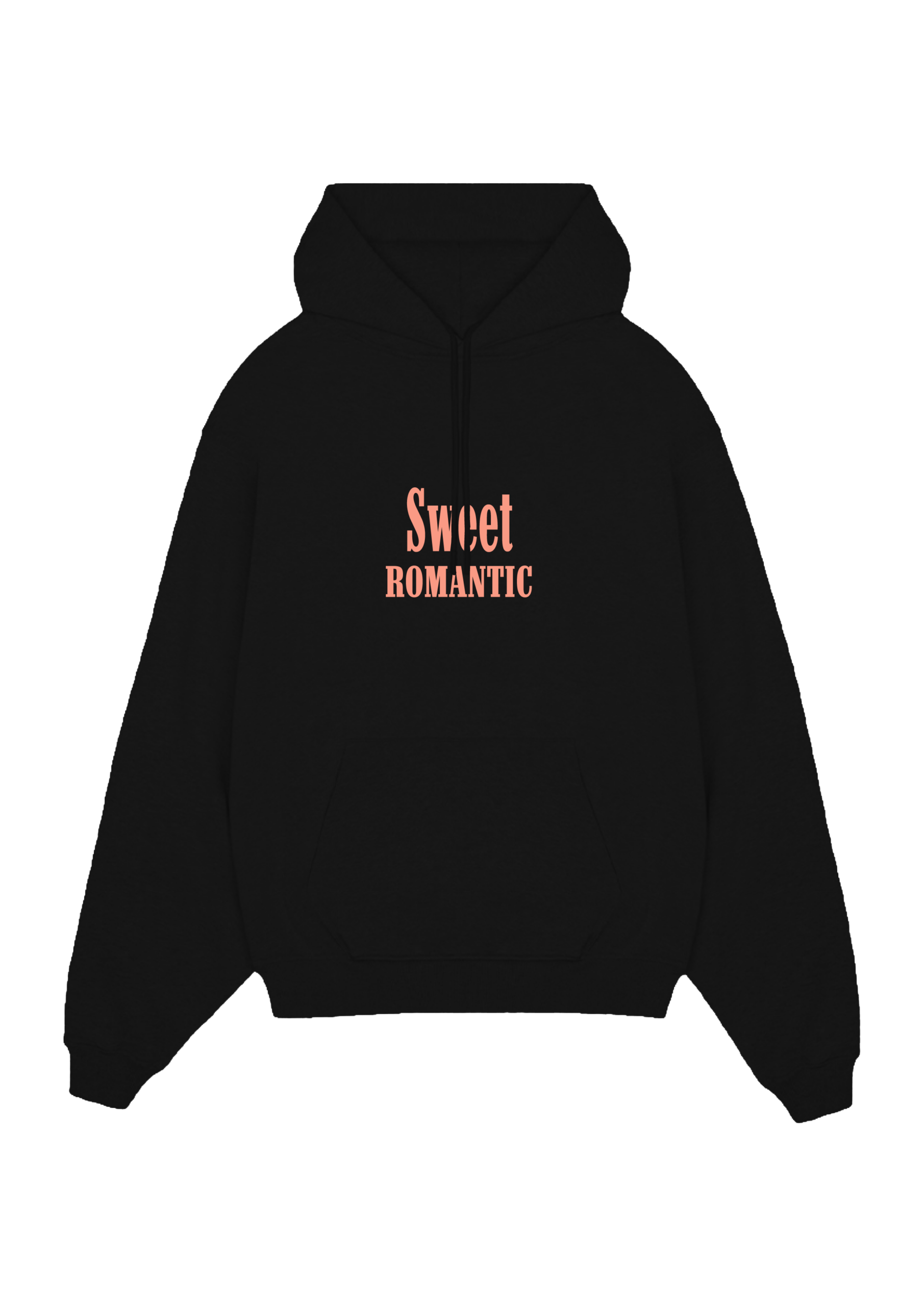 FELPA CAPPUCCIO BLACK "SWEET ROMANTIC"