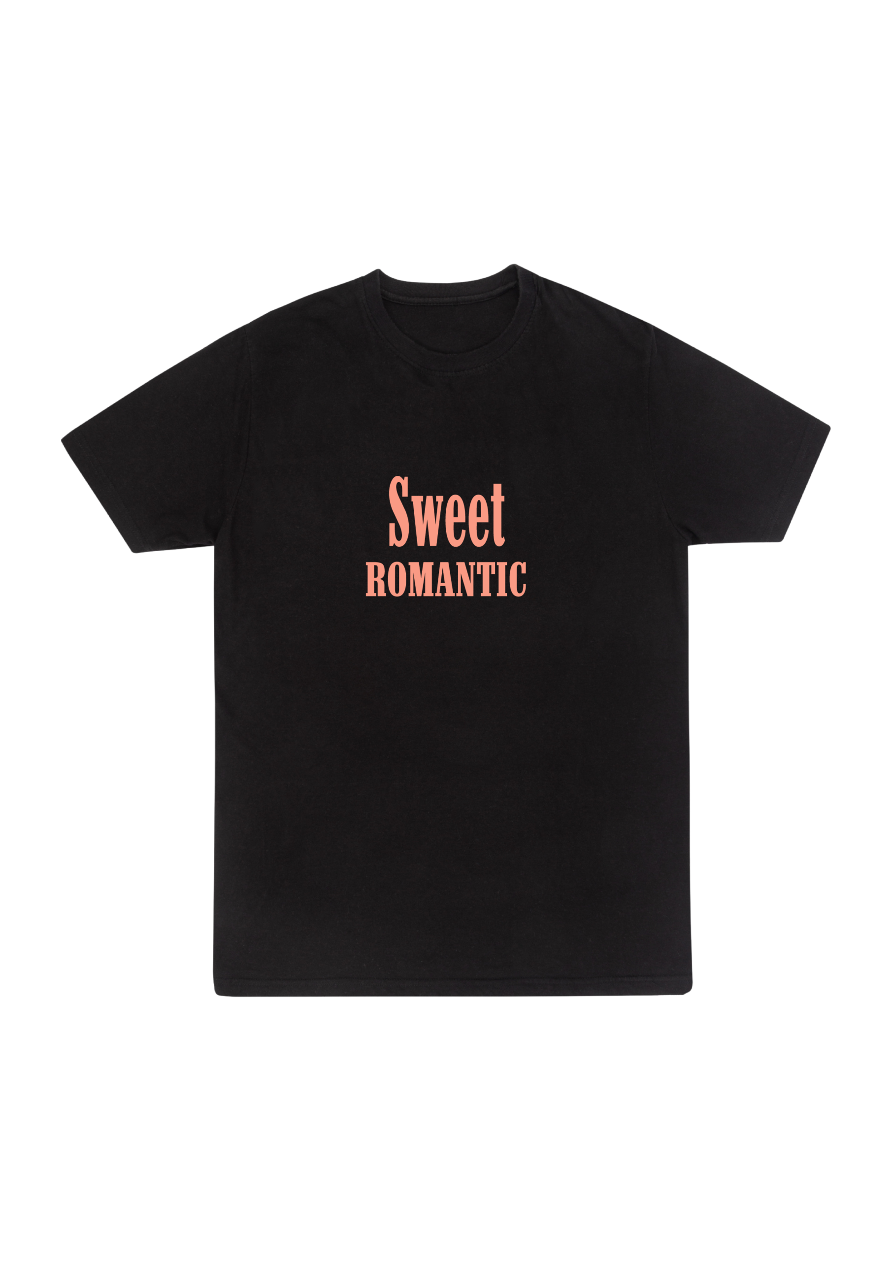 TSHIRT BLACK "SWEET ROMANTIC"