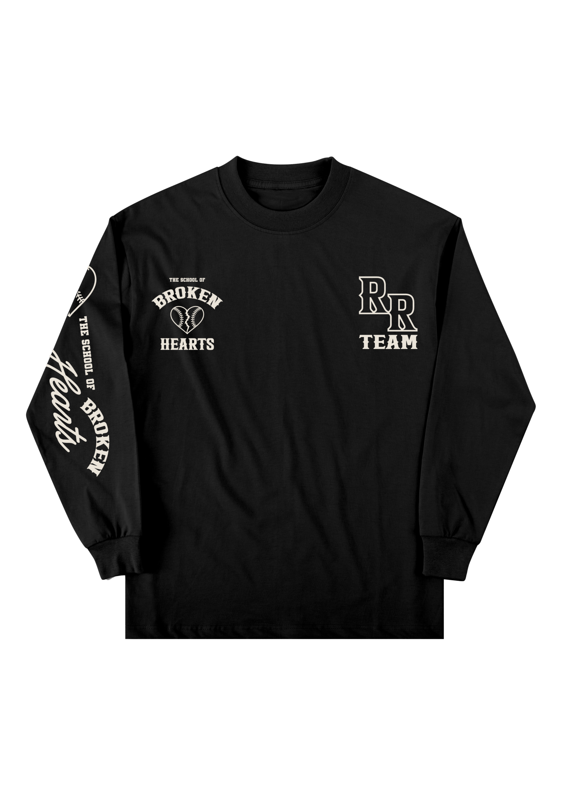 LONGSLEEVE BLACK BROKEN HEART SCHOOL